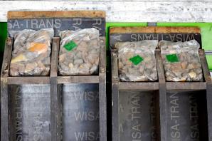 Udaremniona próba przemytu bursztynu. Ładunek jantaru, ukryty pod transportem płyt MDF, przemycał ukraiński kierowca tira.