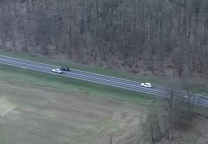 [VIDEO] Mandaty za jazdę po rejestracji wykroczeń kamerą policyjnego drona!