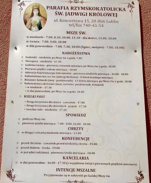 Słowo na niedzielę 31 lipca z Lublina