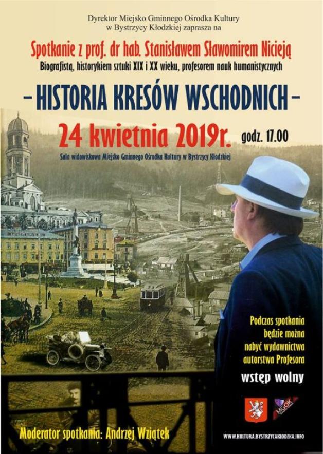 Bystrzyca Kłodzka: Spotkanie z prof. dr hab. Stanisławem Sławomirem Nicieją - Historia Kresów Wschodnich