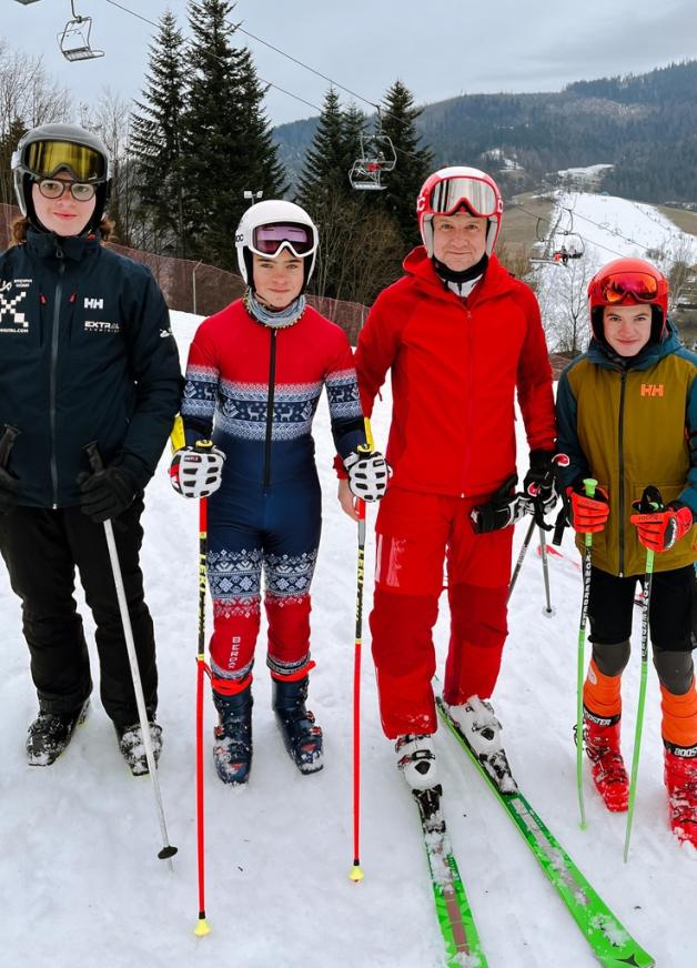 Trening z prezydentem na stokach Wiślańskiego Skipassu