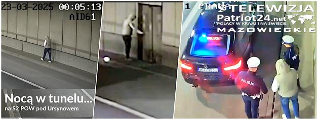 [VIDEO] Nocą w tunelu na S2 POW pod Ursynowem